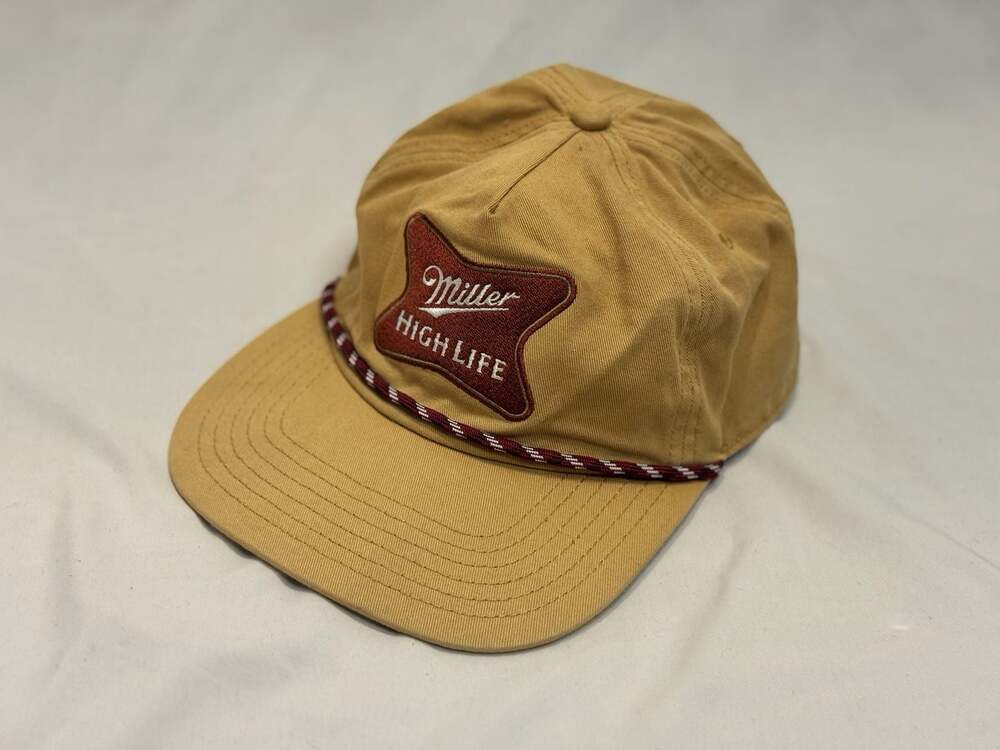 Miller High Life Tan Snapback Rope Hat